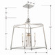 Sylvan Four Light Chandelier (2245-PN_NOSHADE)