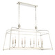 Sylvan Eight Light Chandelier (2249-PN_NOSHADE)
