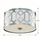 Jennings Three Light Flush Mount in Polished Nickel (60-2263-PN)