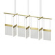 Sonneman - 3096.14 - LED Pendant - V Panels - Brass