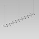 Sonneman - SLS1156 - 20 Light Pendant - Suspenders - Satin Black