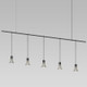 Sonneman - SLS1283 - Five Light Pendant - Suspenders - Satin Black