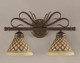 Toltec Lighting - 102-BRZ-7185 - Two Light Bath Bar - Swan - Bronze