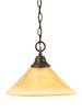 Toltec Lighting - 10-DG-700 - One Light Pendant - Any - Dark Granite