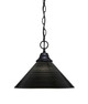 Toltec Lighting - 10-MB-4009 - One Light Pendant - Chain - Matte Black