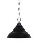 Toltec Lighting - 10-MB-428-MB - One Light Pendant - Chain - Matte Black