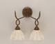 Toltec Lighting - 110-BRZ-755 - Two Light Wall Sconce - Leaf - Bronze