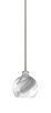 Toltec Lighting - 1151-BN-4109 - One Light Mini Pendant - Edge - Brushed Nickel