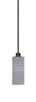 Toltec Lighting - 1151-ES-4092 - One Light Mini Pendant - Edge - Espresso