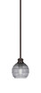 Toltec Lighting - 1151-ES-5112 - One Light Mini Pendant - Edge - Espresso