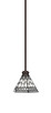 Toltec Lighting - 1151-ES-9105 - One Light Mini Pendant - Edge - Espresso
