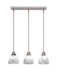 Toltec Lighting - 1153-BN-4769 - Three Light Linear Pendalier - Edge - Brushed Nickel