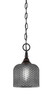 Toltec Lighting - 11-BC-4612 - One Light Mini Pendant - Chain - Black Copper