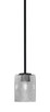 Toltec Lighting - 1201-MB-542 - One Light Mini Pendant - Franklin - Matte Black