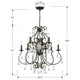 Ashton Nine Light Chandelier in English Bronze (60-5019-EB-CL-S)