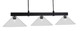 Toltec Lighting - 1253-MB-308 - Three Light Billiard/Island - Wellington - Matte Black