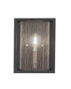 Toltec Lighting - 1300-MBBN - One Light Wall Sconce - Cadina - Matte Black & Brushed Nickel