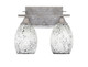 Toltec Lighting - 132-AS-4165 - Two Light Bath Bar - Uptowne - Aged Silver