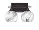 Toltec Lighting - 132-DG-4109 - Two Light Bathroom Lighting - Uptowne - Dark Granite
