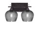 Toltec Lighting - 132-DG-4602 - Two Light Bathroom Lighting - Uptowne - Dark Granite
