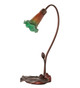 Amber/Green Pond Lily One Light Accent Lamp (12386)