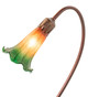 Amber/Green Pond Lily One Light Accent Lamp (12386)