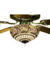 Meyda Tiffany - 12706 - Three Light Fan Light Fixture - Handel Grapevine - Nickel