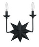 Crystorama - 9232-BK - Two Light Wall Sconce - Astro - Black