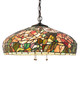 Meyda Tiffany - 12752 - Three Light Pendant - Tiffany Peony - Mahogany Bronze