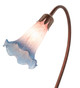 Pink/Blue Pond Lily One Light Accent Lamp (13394)