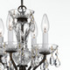 Traditional Crystal Four Light Mini Chandelier (5534-EB-CL-I)