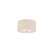 Justice Designs - FAB-9730-CREM-NCKL - Two Light Flush-Mount - Textile - Brushed Nickel
