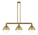 Innovations - 213-BB-HFS-82-BB - Three Light Island Pendant - Franklin Restoration - Brushed Brass