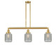 Innovations - 213-SG-G262 - Three Light Island Pendant - Franklin Restoration - Satin Gold