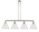 Innovations - 214-PN-G44-L - Four Light Island Pendant - Franklin Restoration - Polished Nickel