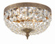 Crystorama - 710-OB-CL-SAQ - Two Light Flush Mount - Ceiling Mount - Olde Brass
