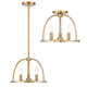 Abbott Three Light Chandelier (ABB-3003-VG)