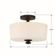 Travis Two Light Semi Flush Mount (TRA-A3302-BF)