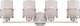 Nuvo Lighting - 60-4684 - Four Light Vanity - Fusion - Brushed Nickel