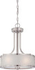 Nuvo Lighting - 60-4686 - Three Light Pendant - Fusion - Brushed Nickel