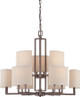 Nuvo Lighting - 60-4859 - Nine Light Chandelier - Gemini - Hazel Bronze