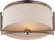 Nuvo Lighting - 60-4861 - Two Light Flush Mount - Gemini - Hazel Bronze