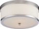 Nuvo Lighting - 60-5476 - Two Light Flush Mount - Celine - Polished Nickel