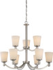 Nuvo Lighting - 60-5829 - Nine Light Chandelier - Laguna - Brushed Nickel