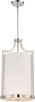 Nuvo Lighting - 60-5882 - Three Light Foyer Pendant - Meadow - Polished Nickel