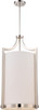 Nuvo Lighting - 60-5885 - Four Light Foyer Pendant - Meadow - Polished Nickel
