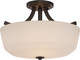 Nuvo Lighting - 60-5926 - Two Light Semi Flush Mount - Laguna - Forest Bronze
