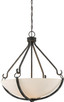 Nuvo Lighting - 60-6125 - Four Light Pendant - Sherwood - Iron Black / Brushed Nickel Accents Nuvo Lighting - 60-6125 - Four Light Pendant - Sherwood - Iron Black / Brushed Nickel Accents