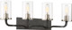 Nuvo Lighting - 60-6129 - Four Light Vanity - Sherwood - Iron Black / Brushed Nickel