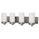 Nuvo Lighting - 60-614 - Four Light Vanity - Polaris - Brushed Nickel